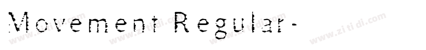 Movement Regular字体转换